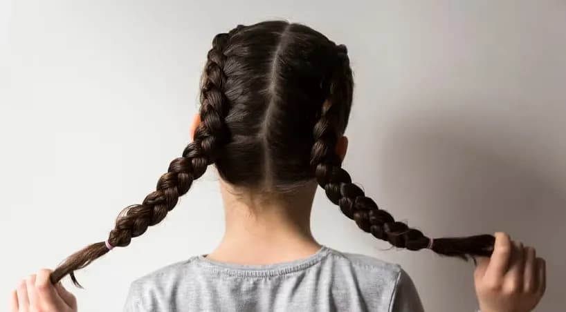 Coletas con Trenzas - Peinado para niñas