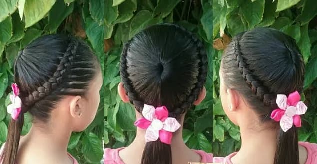 Trenza Corona de Princesa - Peinado para niñas